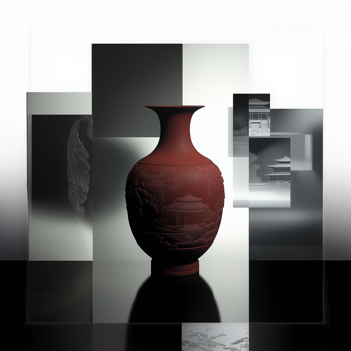 Carved Cinnabar