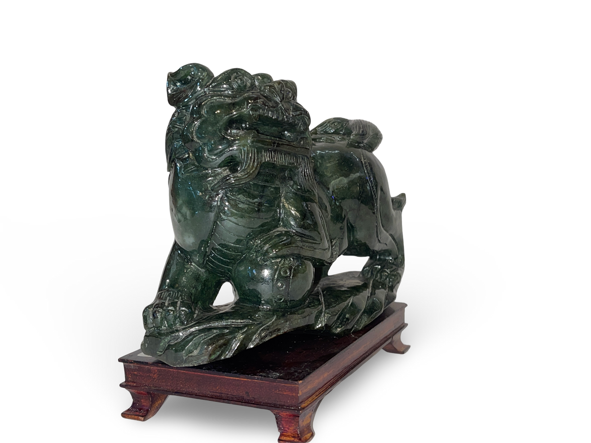 Jade Sculpture of a Mythological Animal Figure