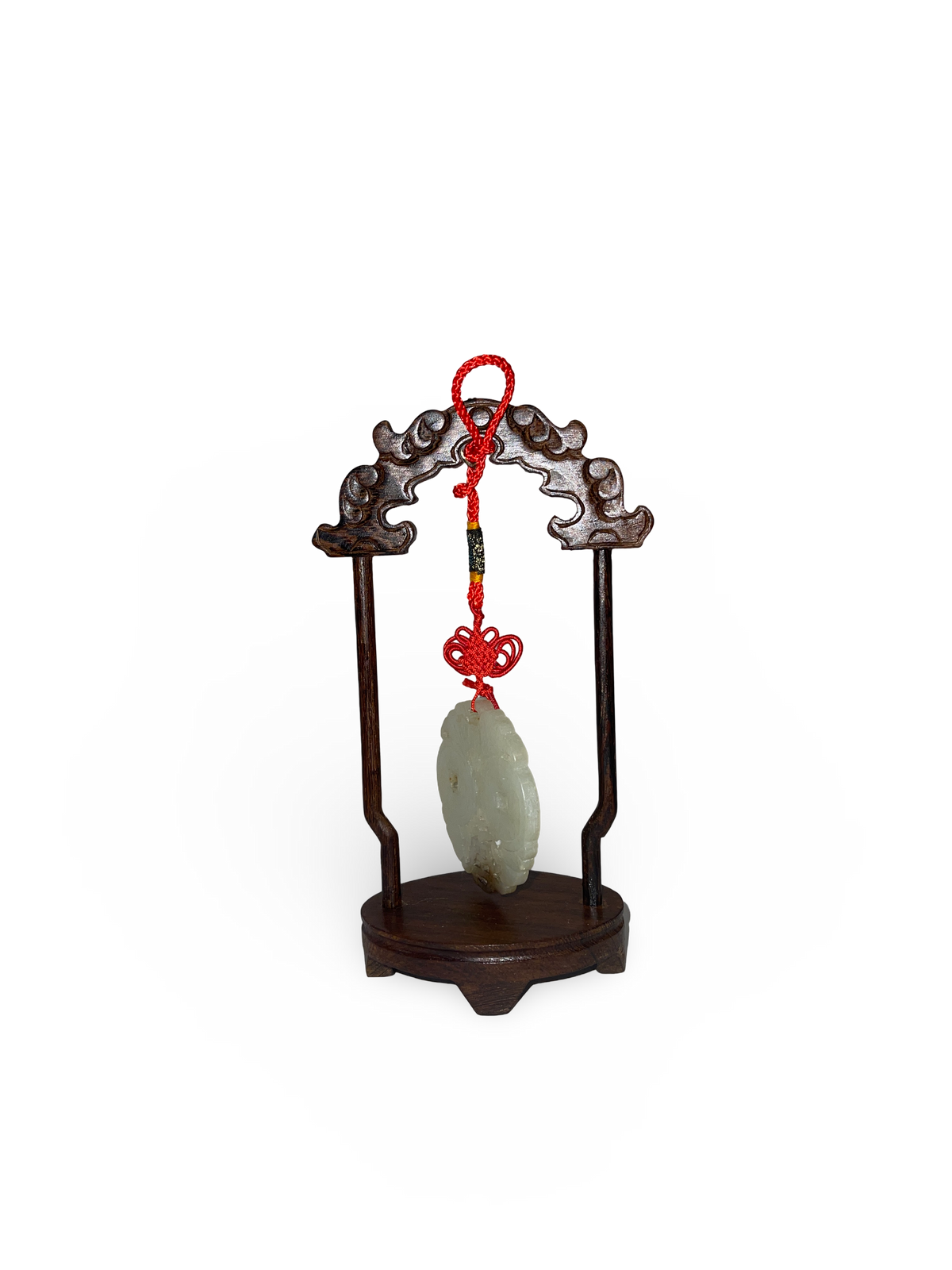 Jade Pendant with Twin Coin Motifs
