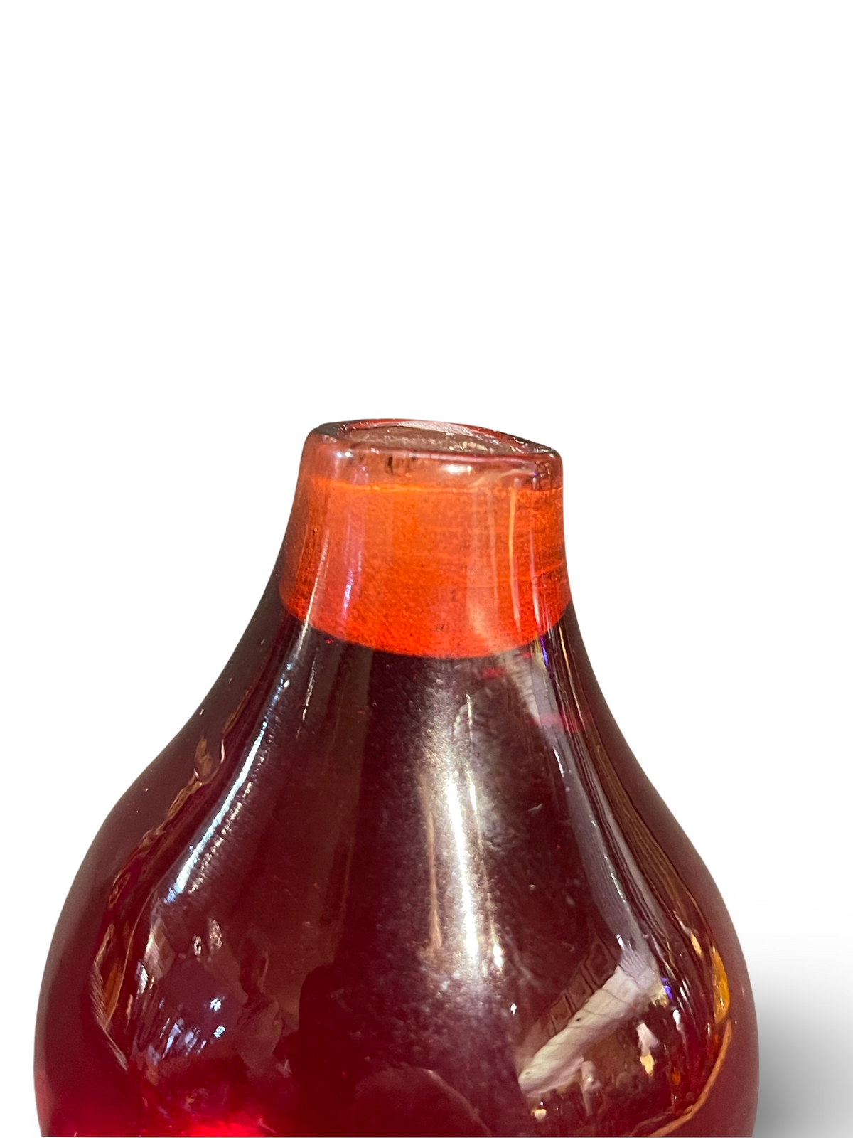 Amber Gourd-Shaped Vessel