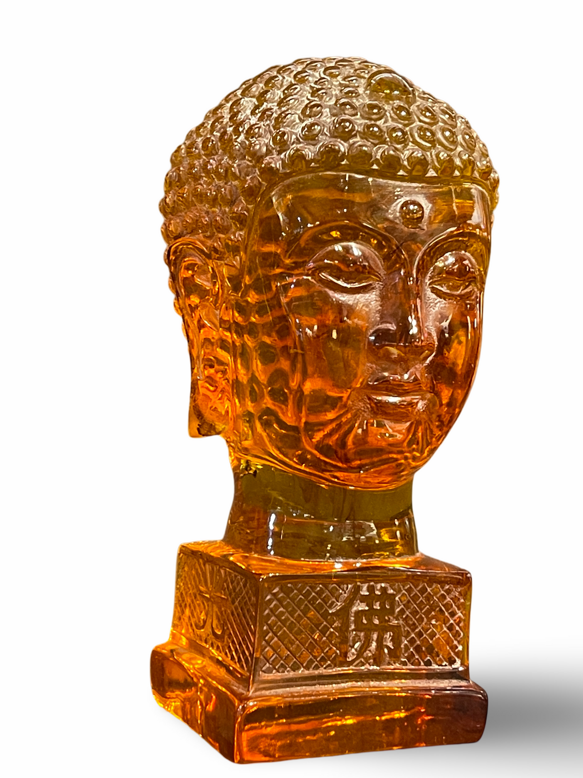 Amber Sculpture of Buddha Head