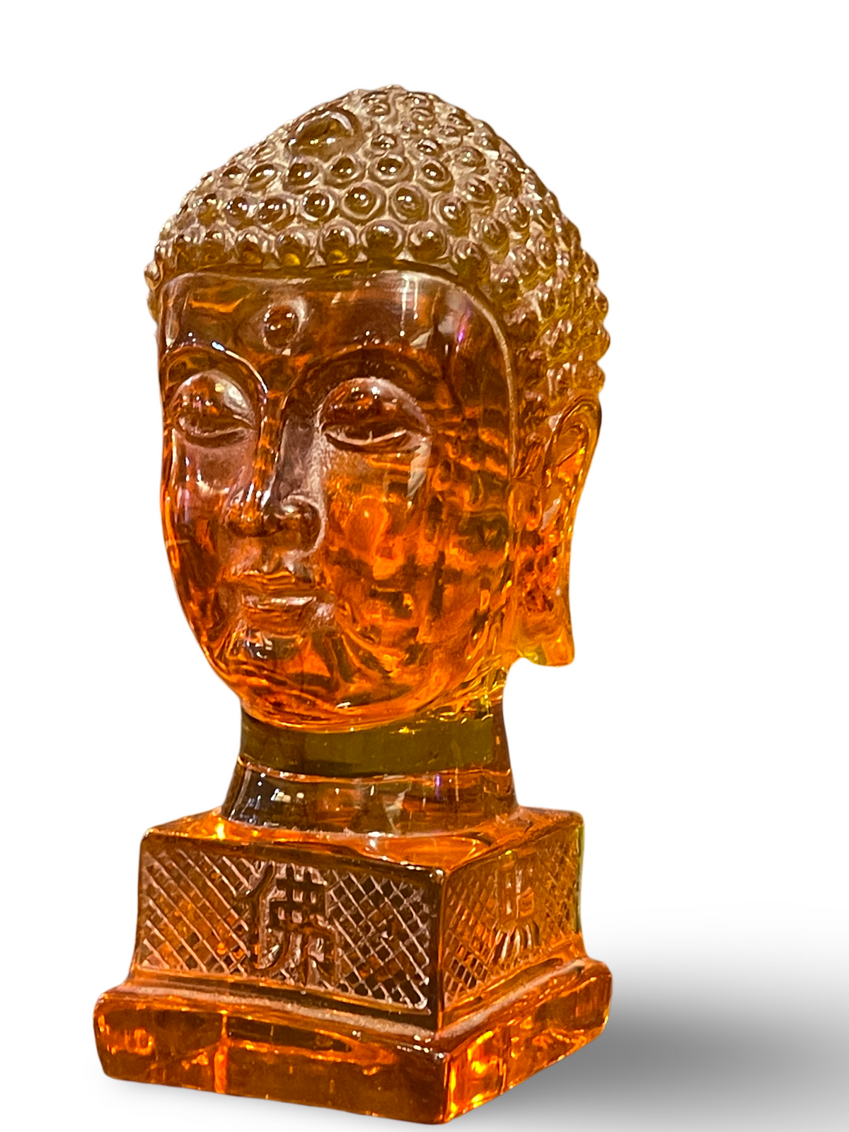 Amber Sculpture of Buddha Head