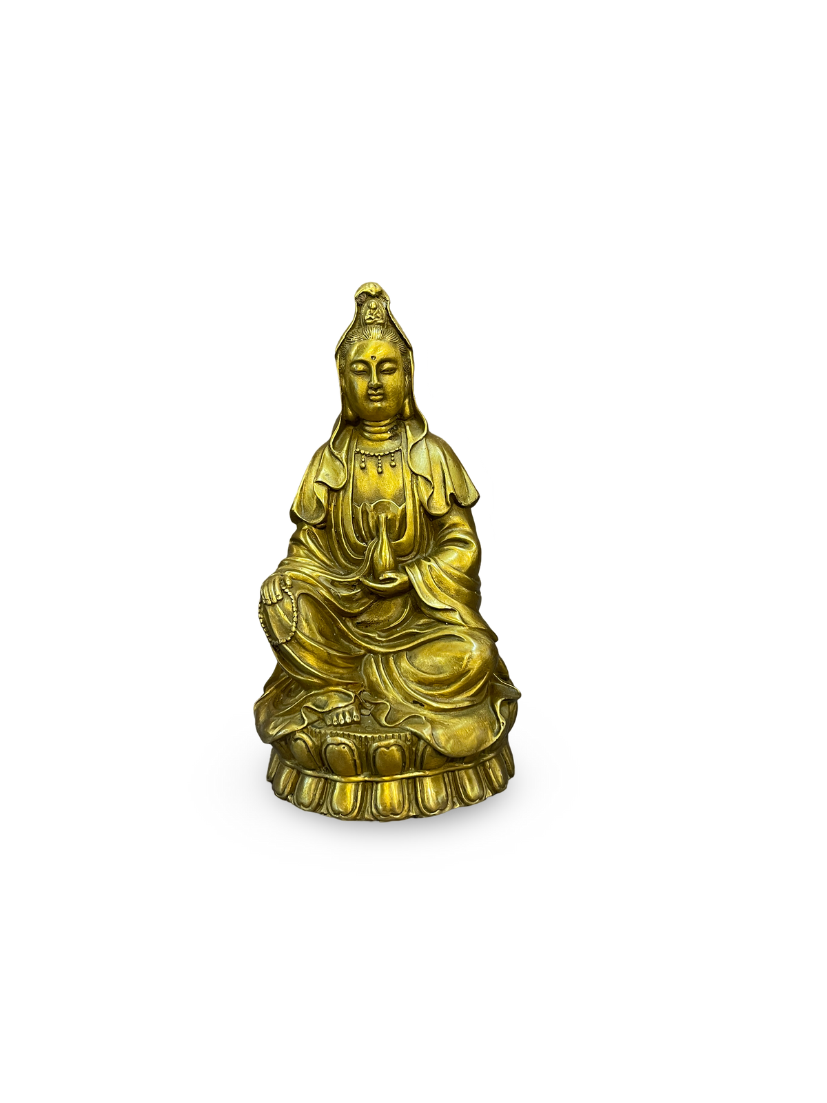 Bronze Sculpture of Seated Bodhisattva Guanyin
