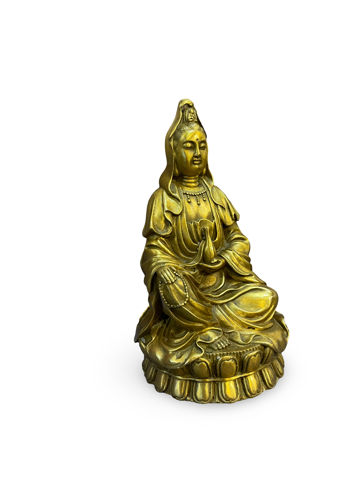 Bronze Sculpture of Seated Bodhisattva Guanyin