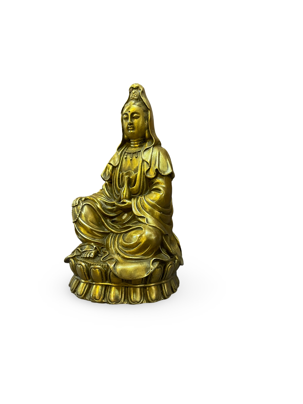 Bronze Sculpture of Seated Bodhisattva Guanyin