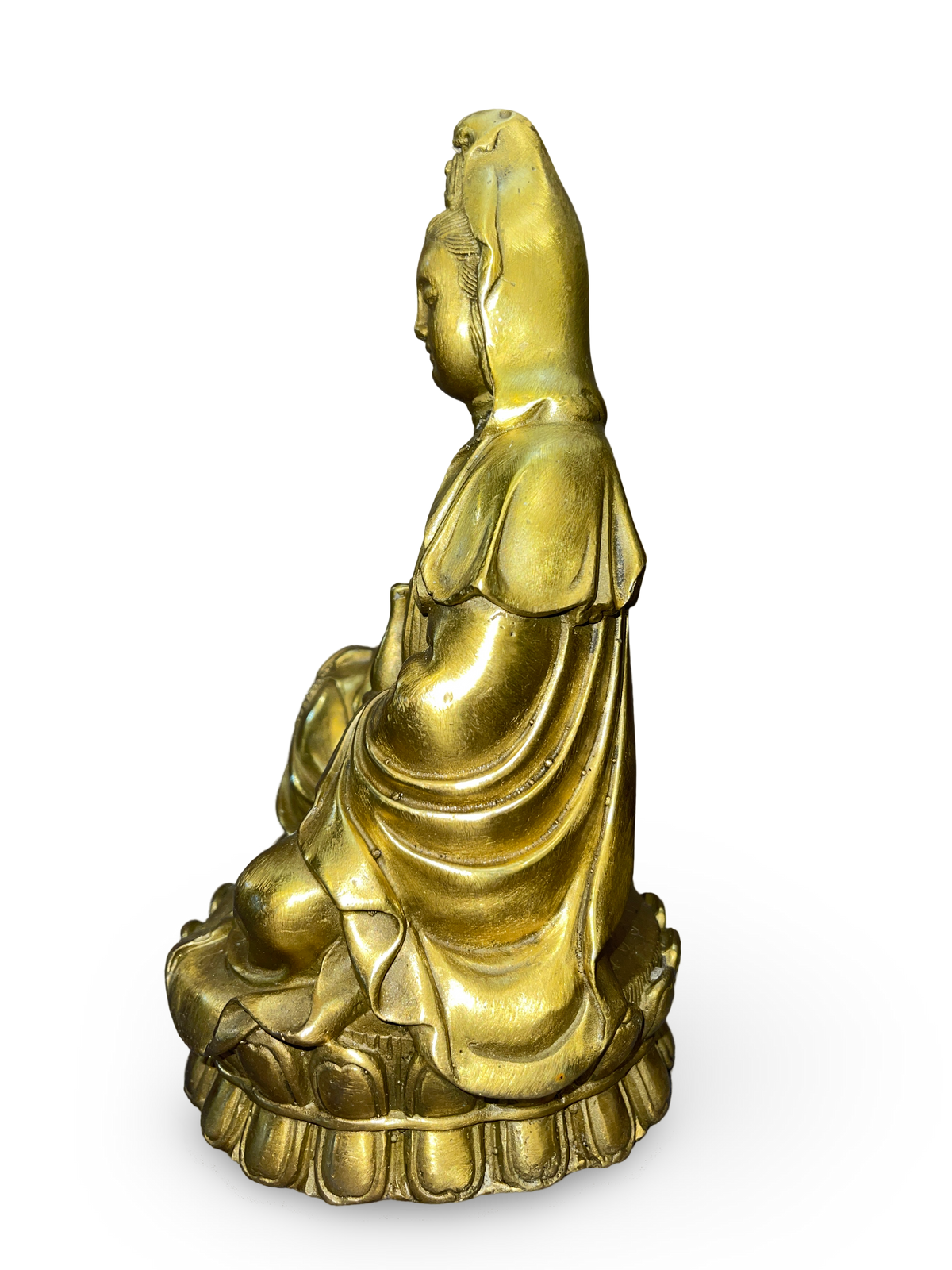 Bronze Sculpture of Seated Bodhisattva Guanyin