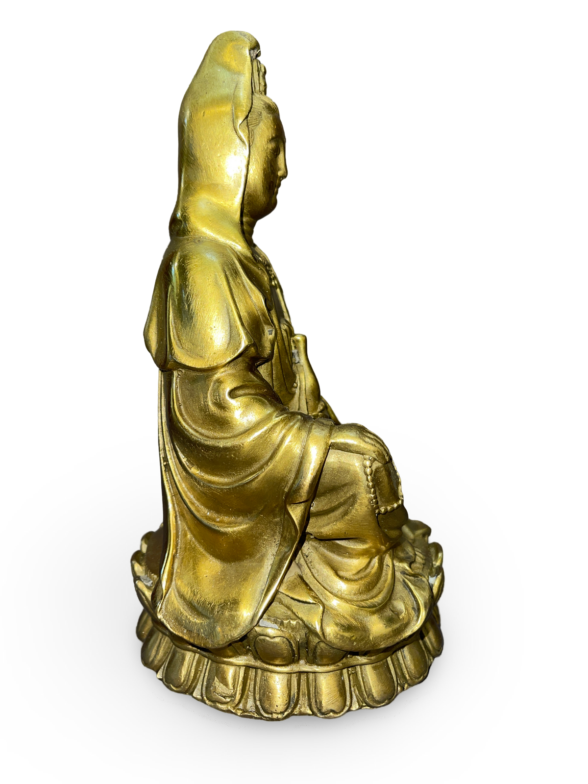 Bronze Sculpture of Seated Bodhisattva Guanyin