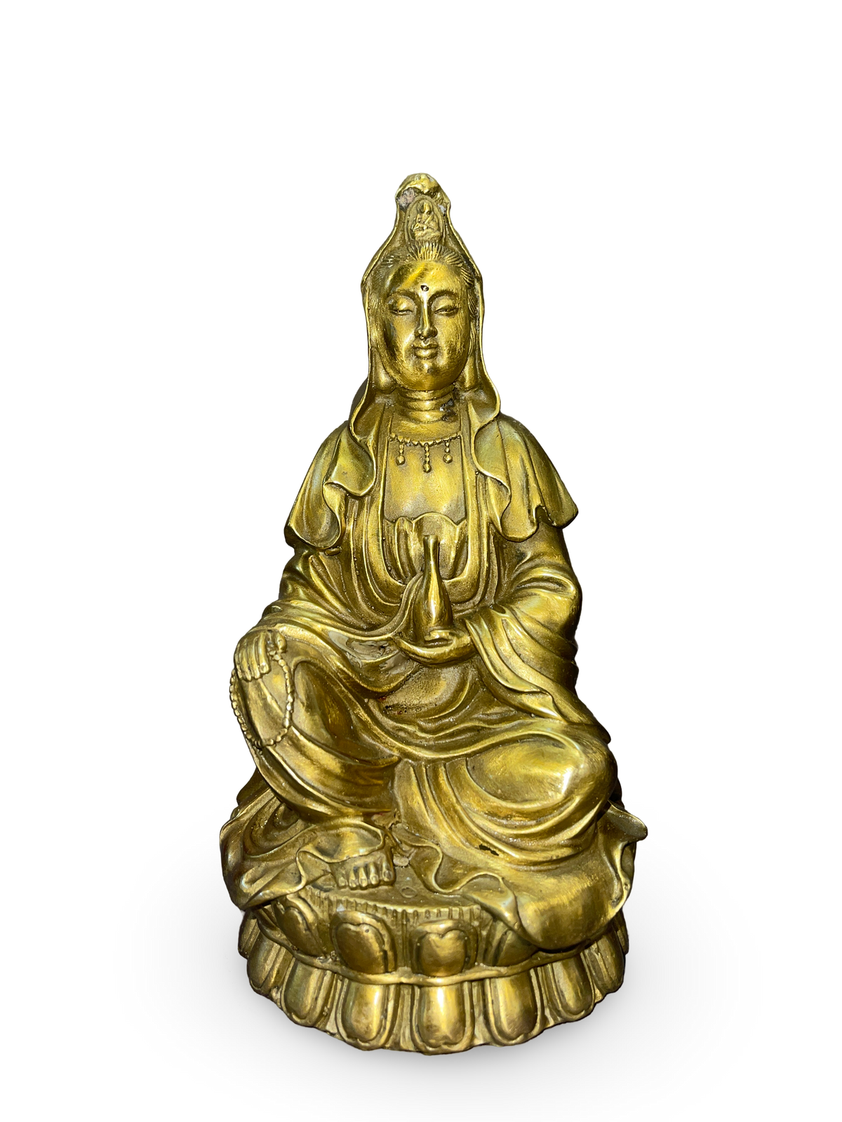 Bronze Sculpture of Seated Bodhisattva Guanyin