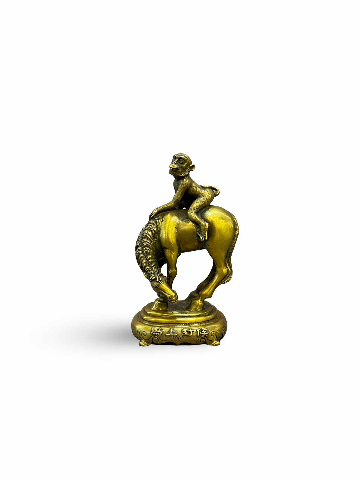 Bronze Sculpture of a Monkey on Horse (Mǎ Shàng Fēng Hóu)