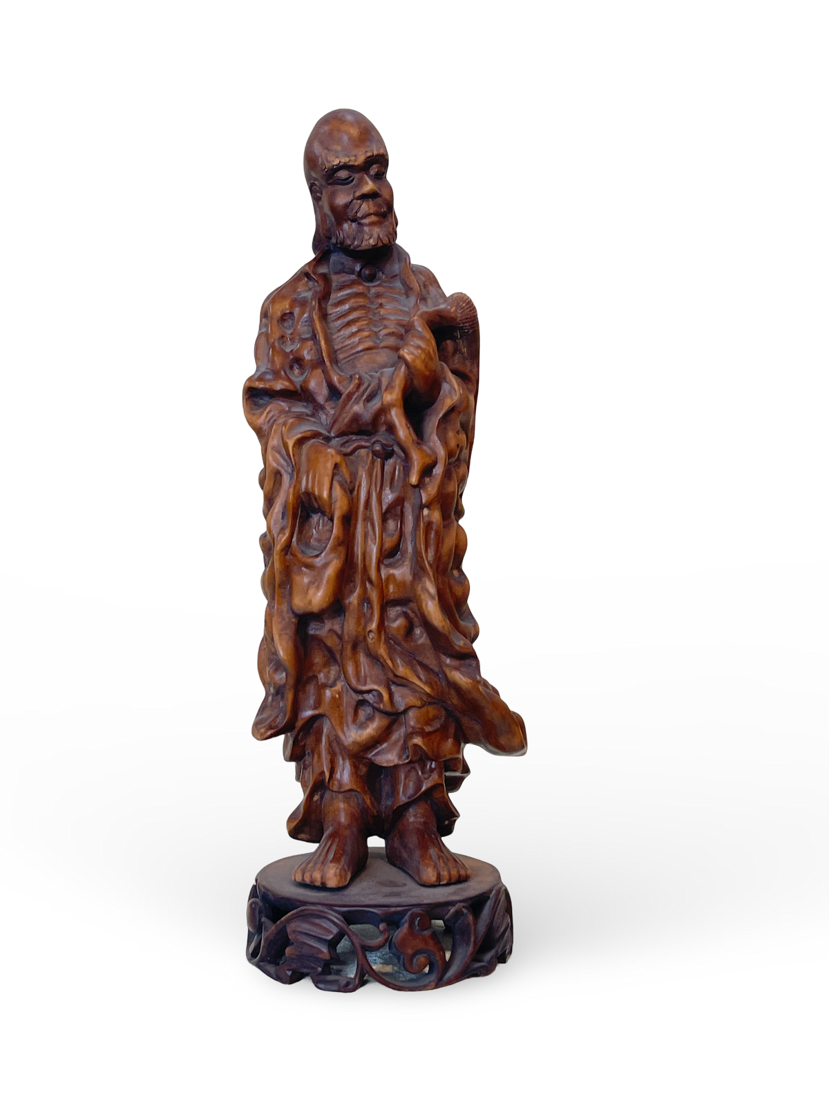 Carved Wooden Figure of an Ascetic