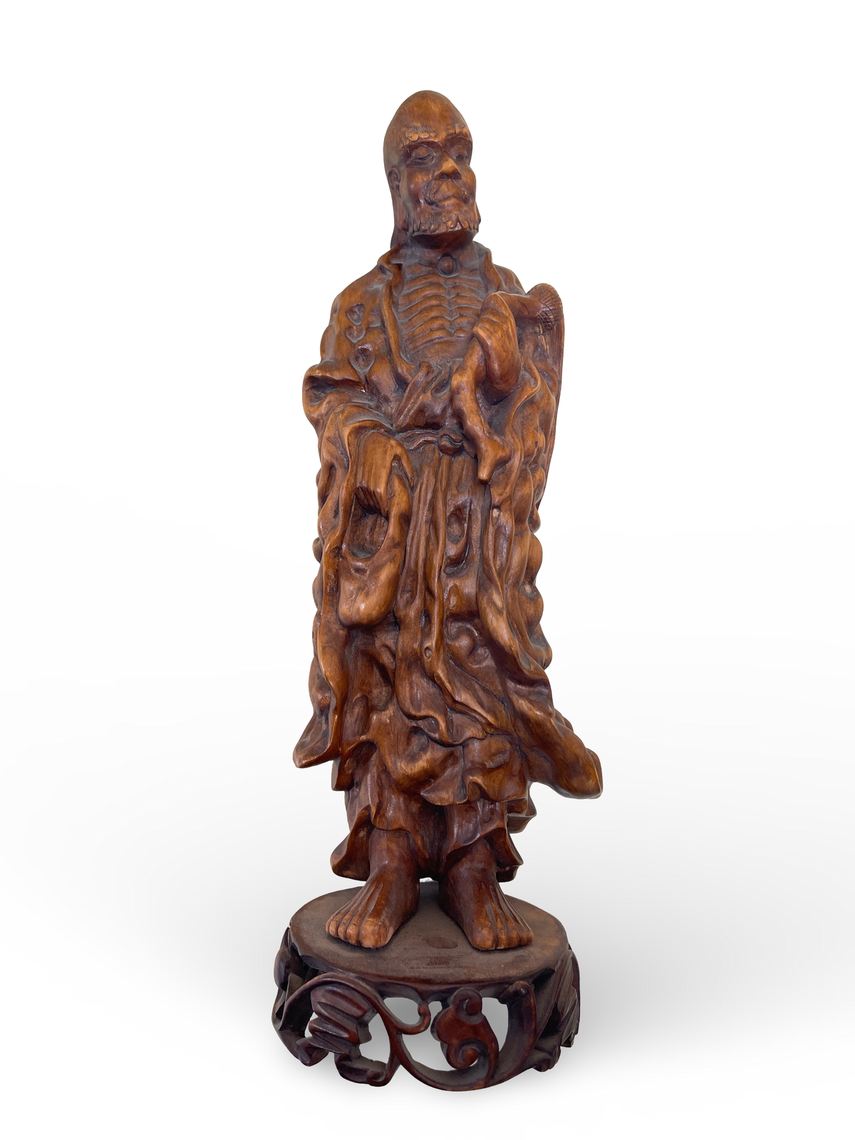Carved Wooden Figure of an Ascetic