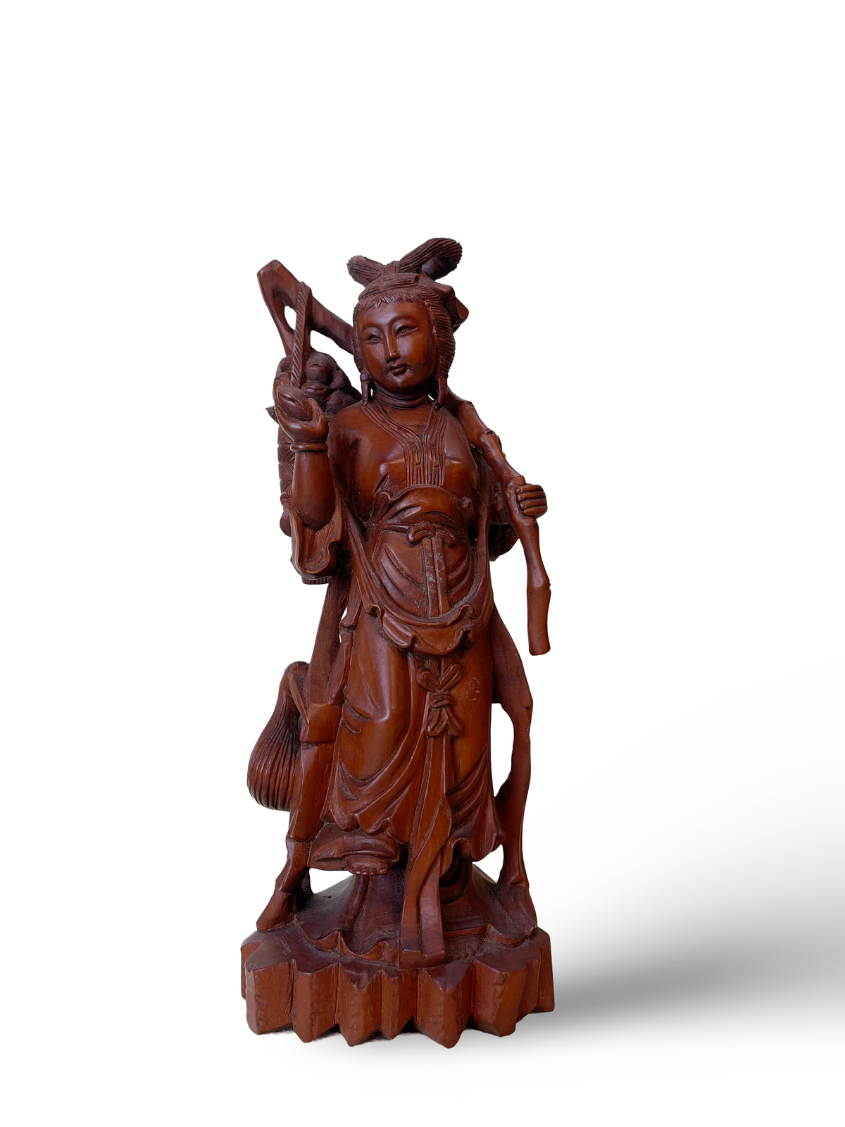 Carved Wooden Figure of Guanyin