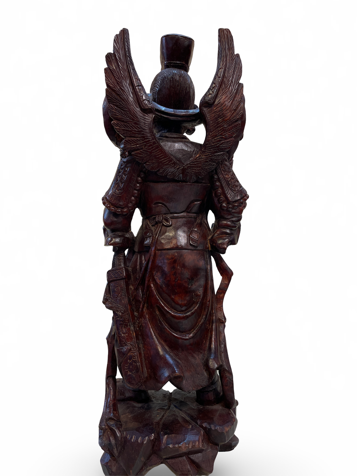 Carved Wooden Guardian Figure