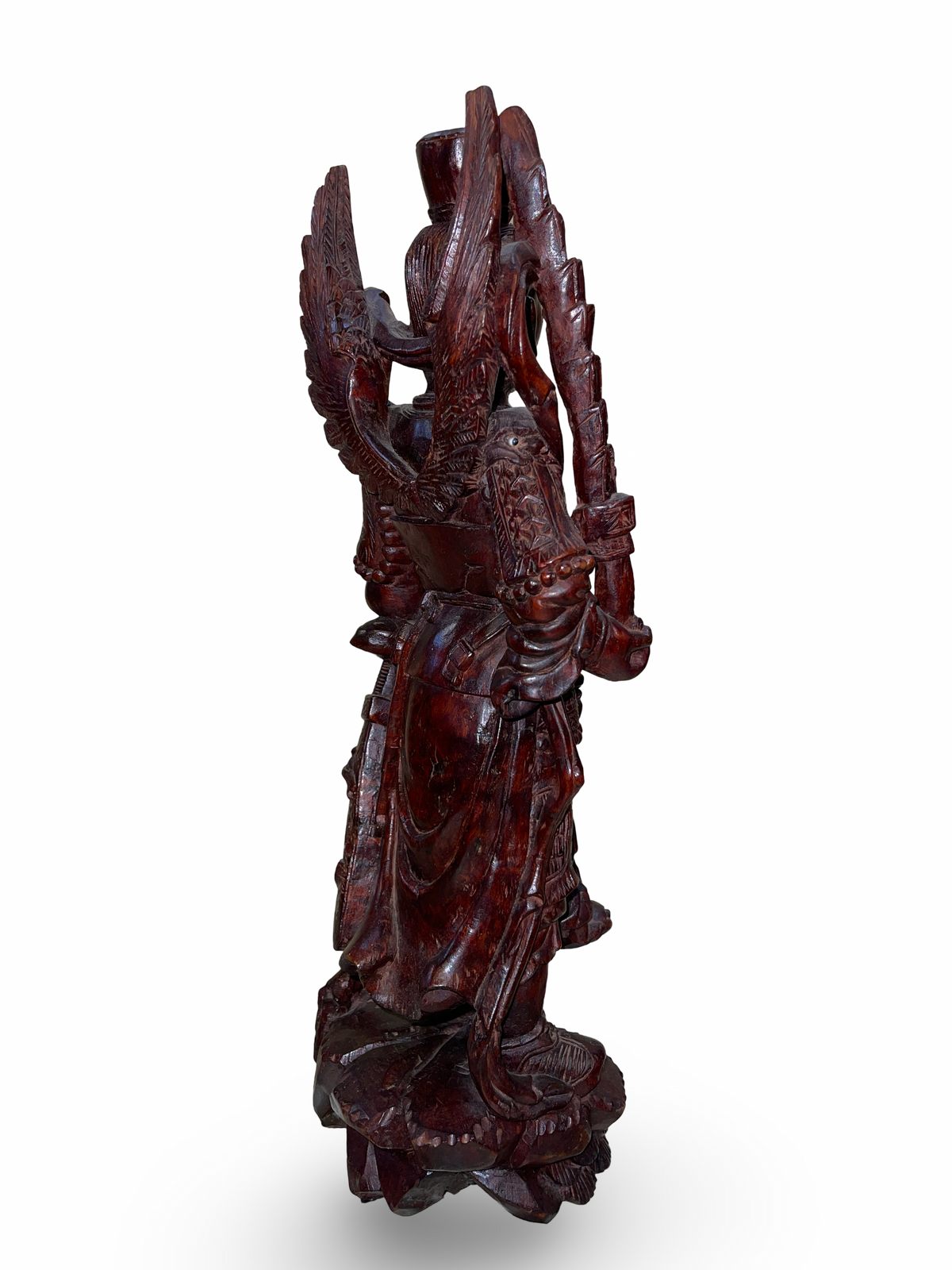 Carved Wooden Guardian Figure