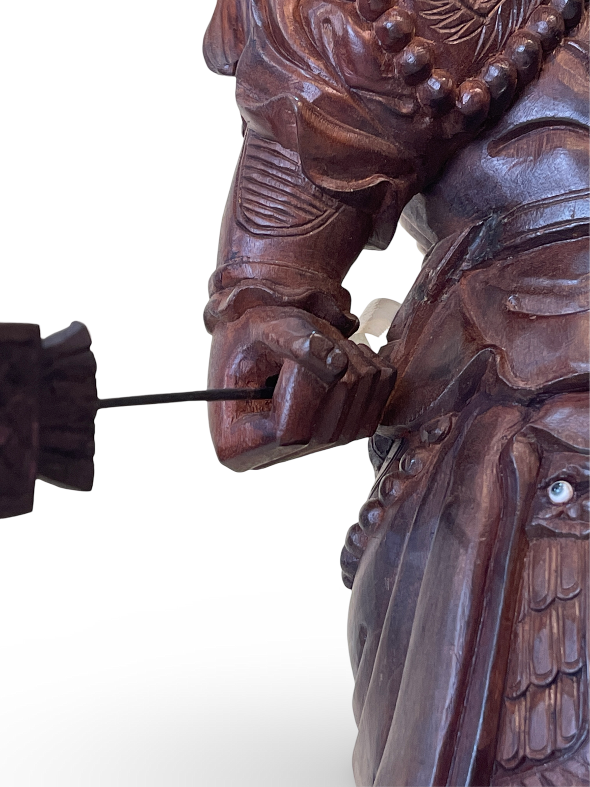 Carved Wood Figure of Guan Yu