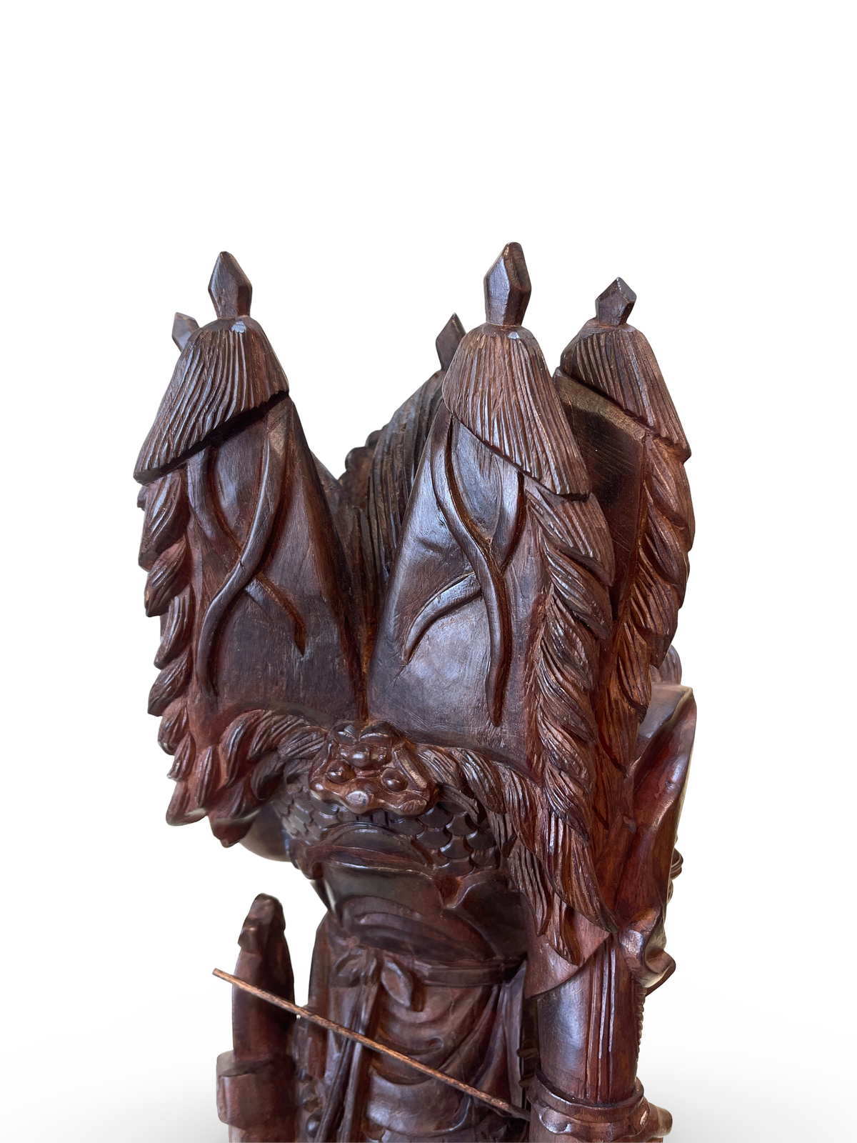 Carved Wood Figure of Guan Yu