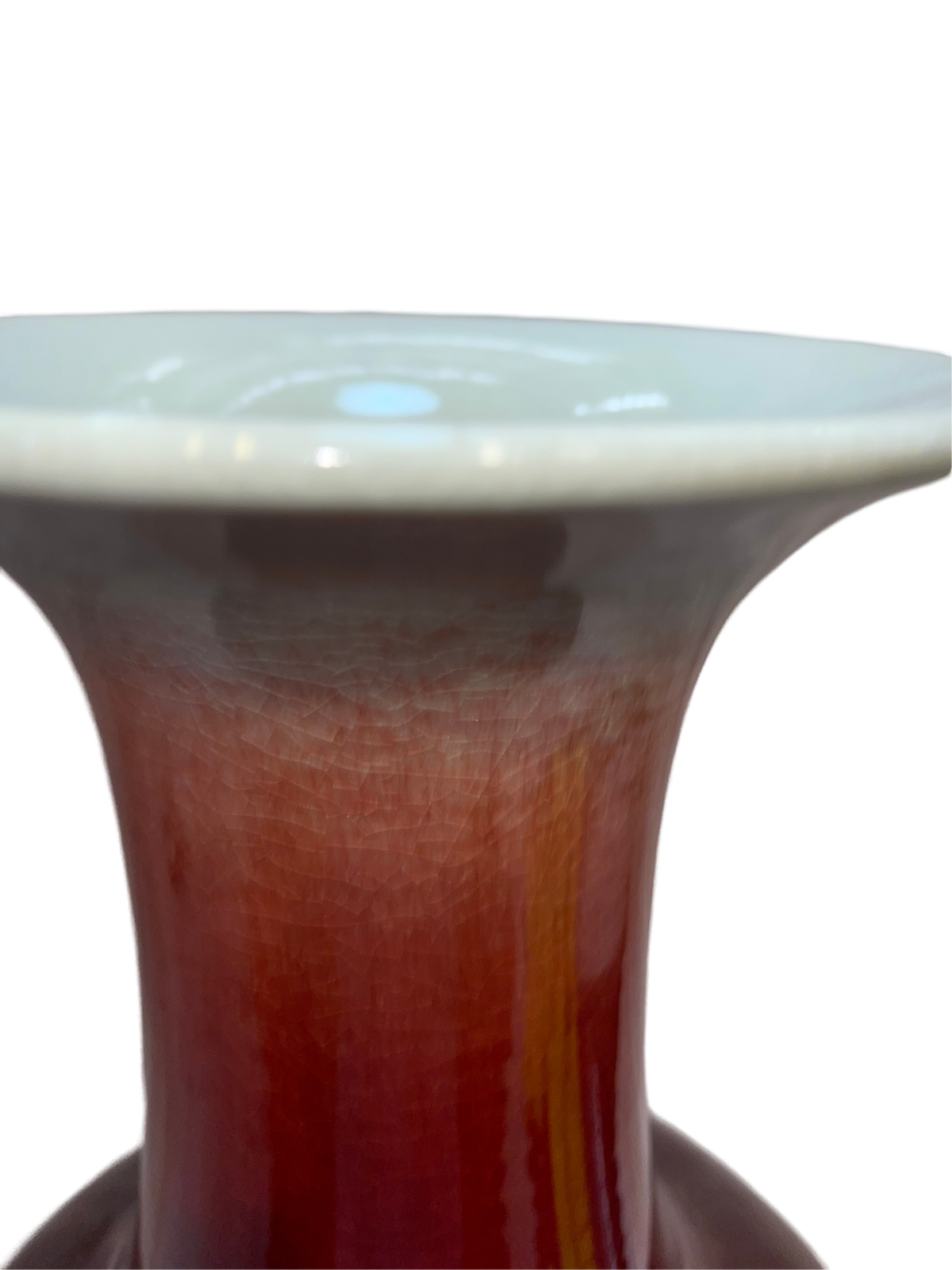 Langyao Red Yuhuchunping Porcelain Vase