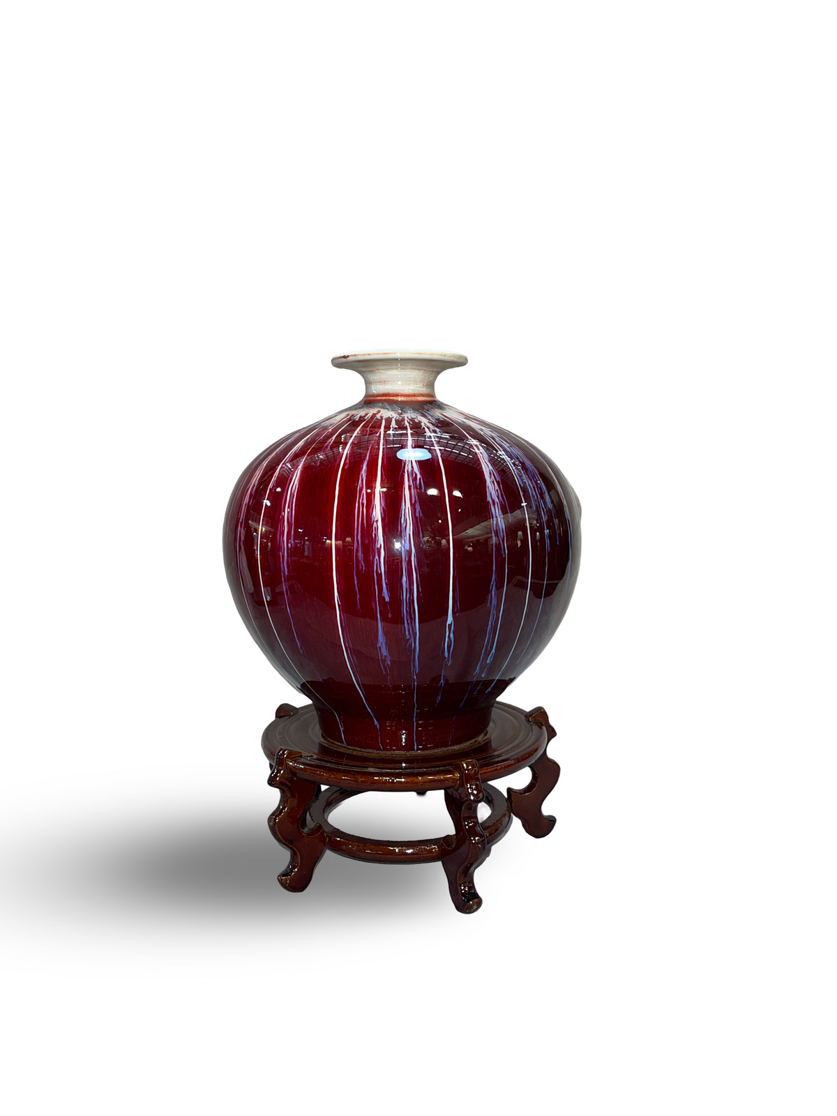Flambé Glazed Shiliu Ping Vase